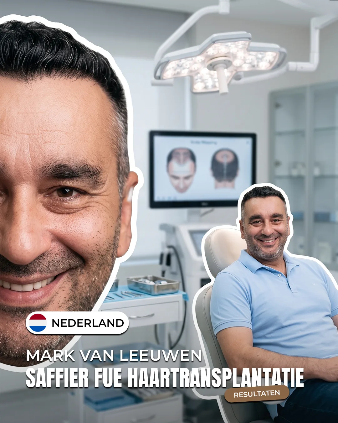 Mark van Leeuwen — Saffier FUE haartransplantatie