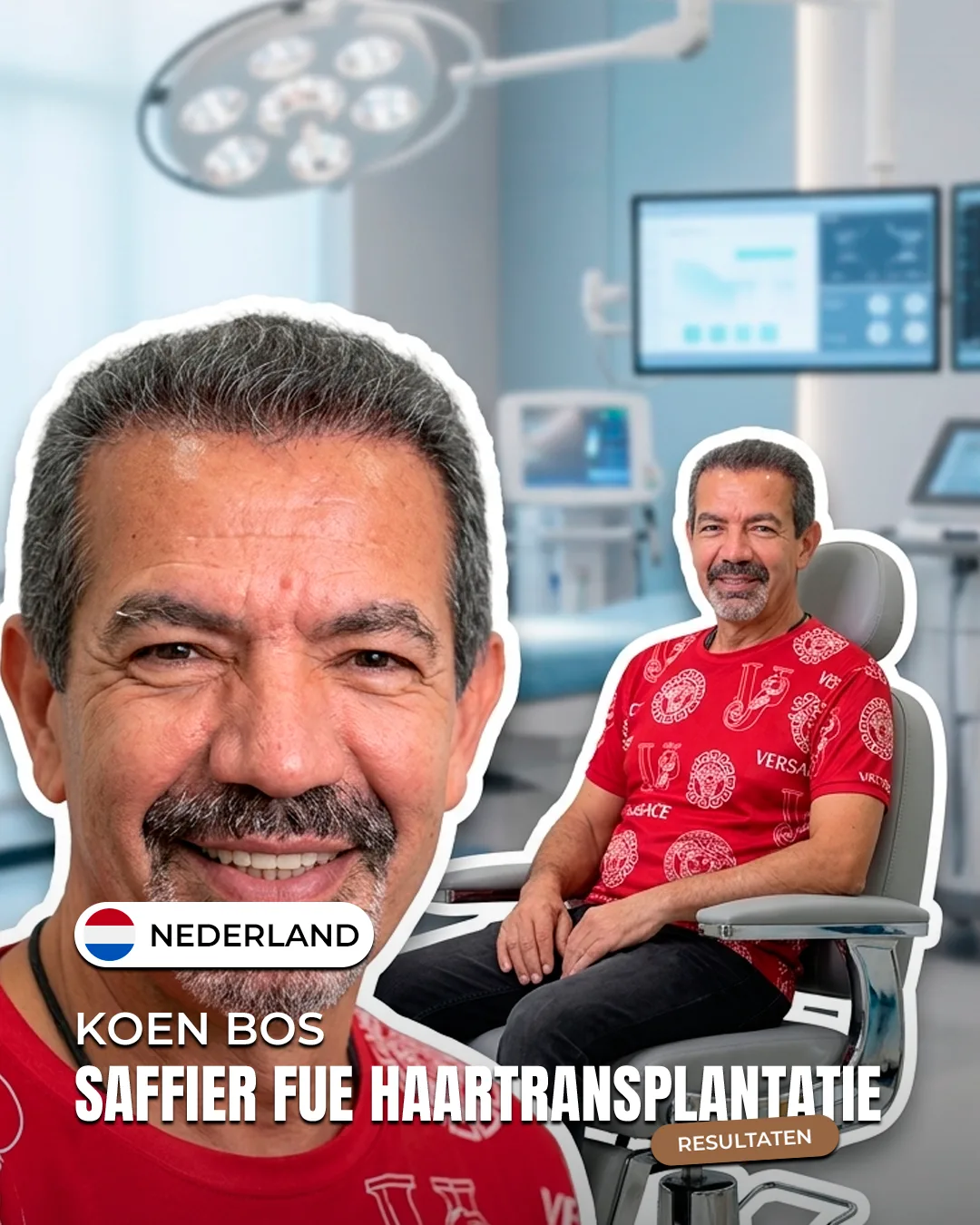Koen Bos — Saffier FUE haartransplantatie